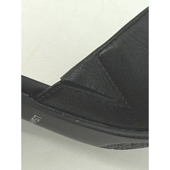 Lisa Vicky Womens Sandals Vital Black Nappa Open Toe Block Heel 9.5 - Picture 8 of 11